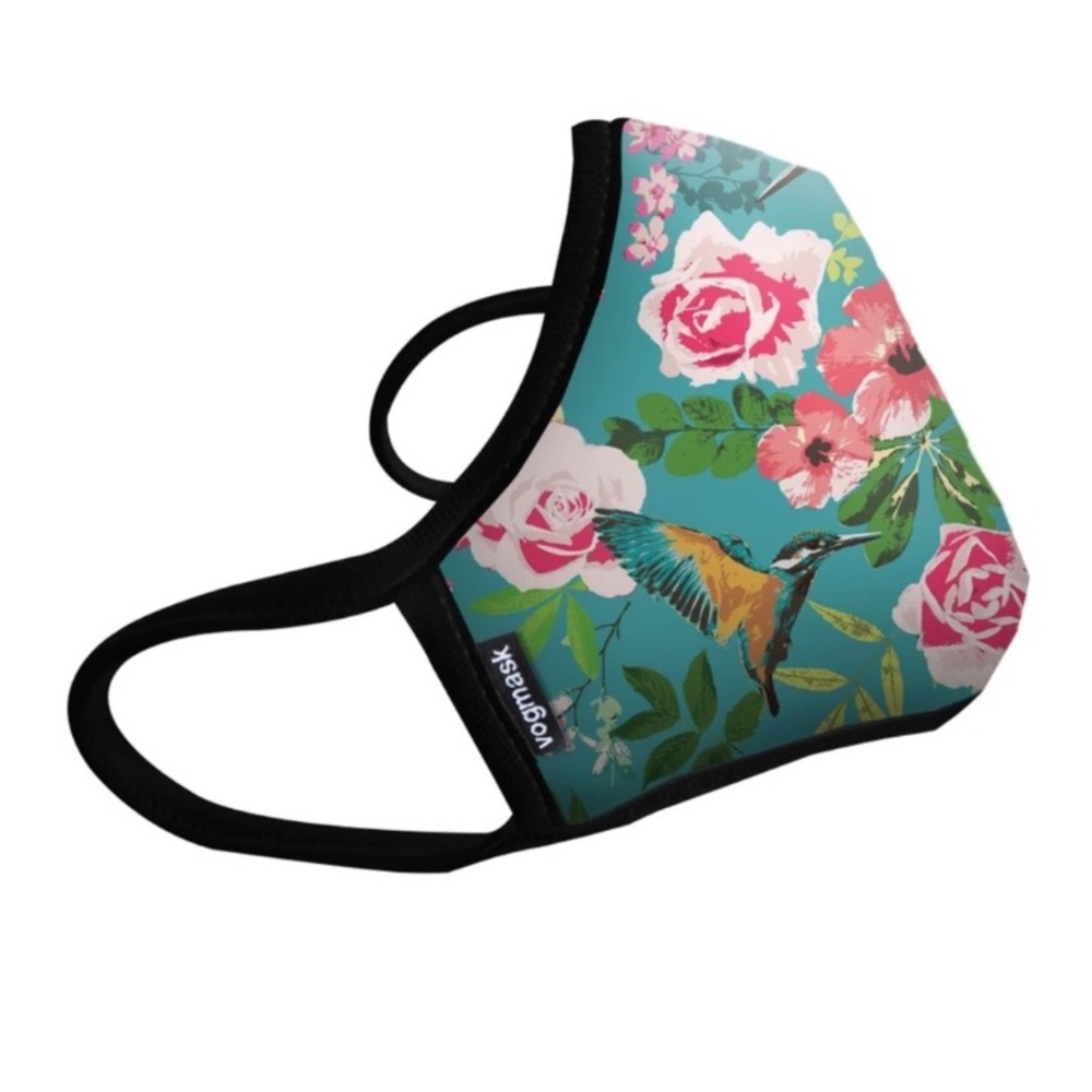 Hummingbird Floral Vogmask Large NWT